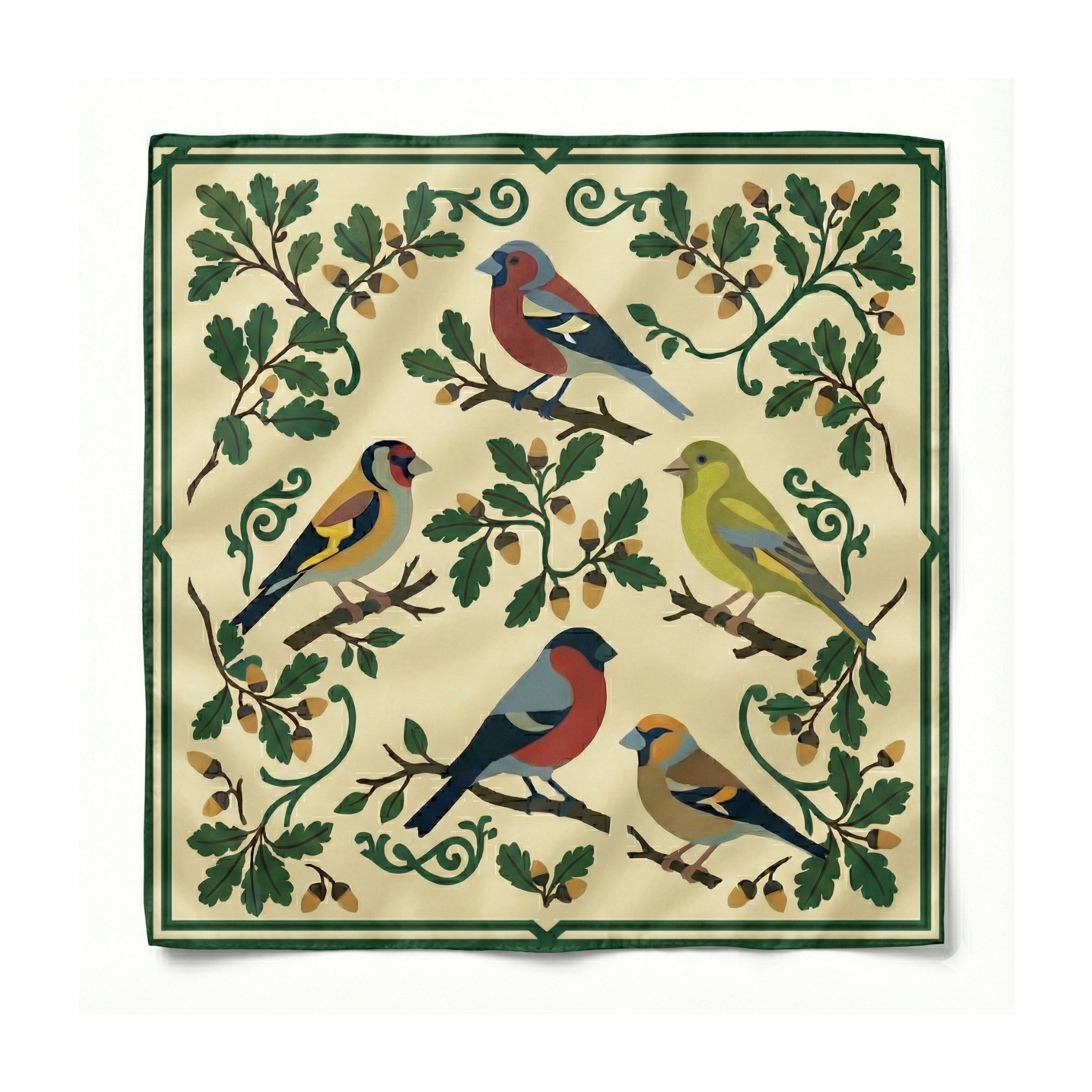 Carré de soie - Les oiseaux chantent